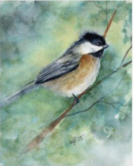 Archival 8 x 10 Print - Chickadee $20
